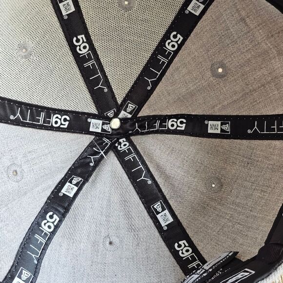 Golden State Warriors New Era Hat Cap Low Crown Grey Blue Gold 59FIFTY 7 1/4 GSW - Picture 13 of 15